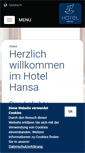 Mobile Screenshot of hotel-hansa-herford.de